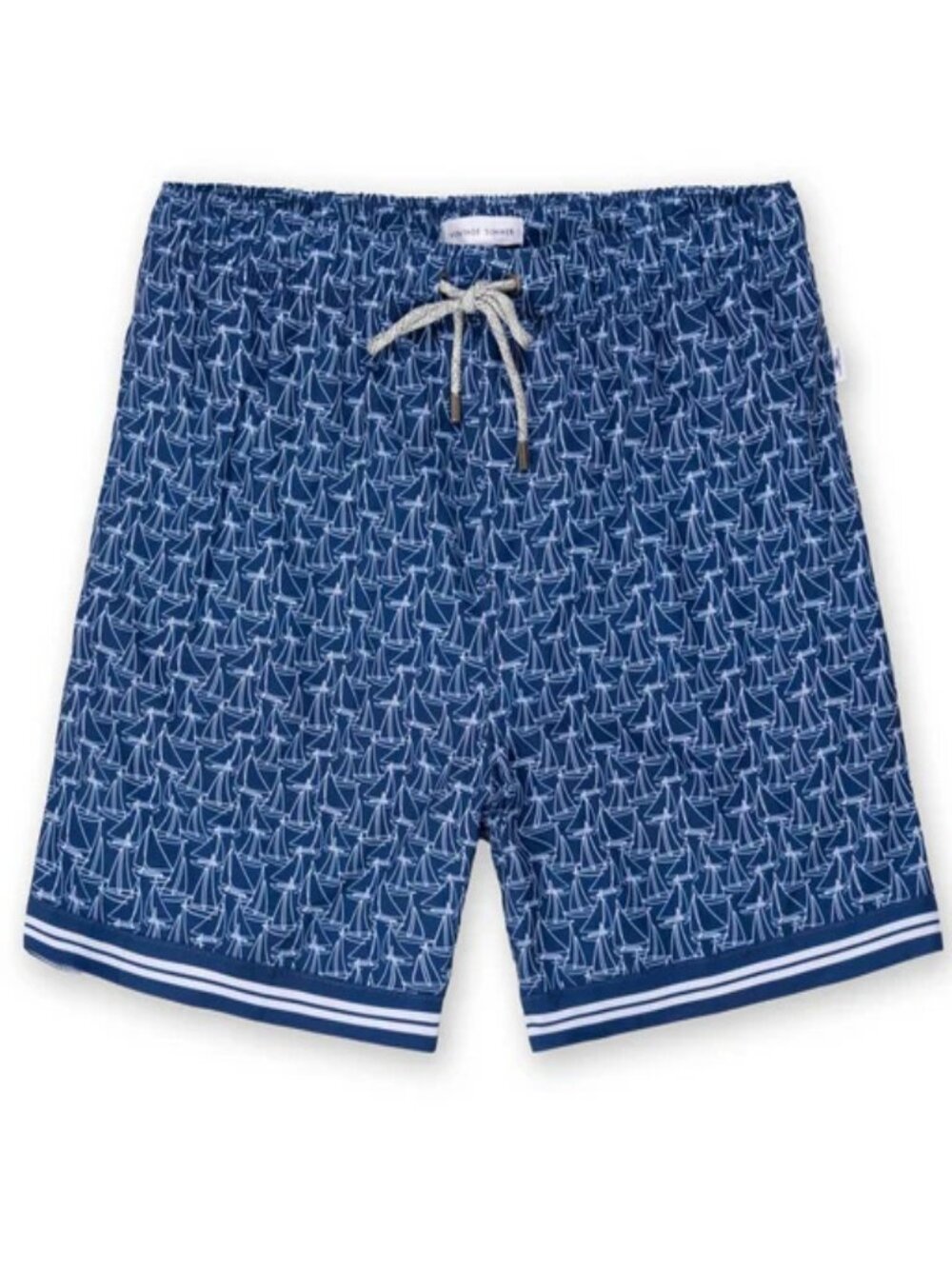 $50 NWT VINTAGE SUMMER Mens 4-Way Stretch Volley Swim trunks Medium